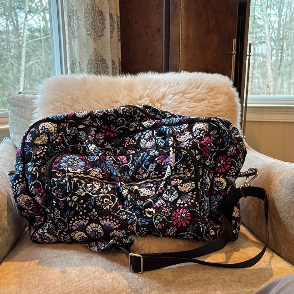 Vera Bradley Black Floral Bag